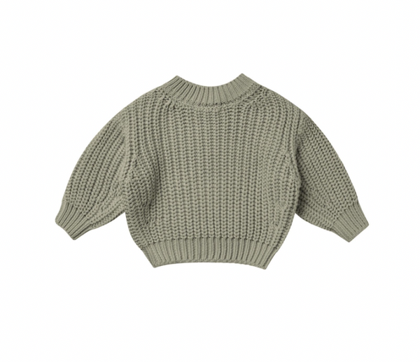 Chunky Knit Sweater, Basil - Magpies Paducah