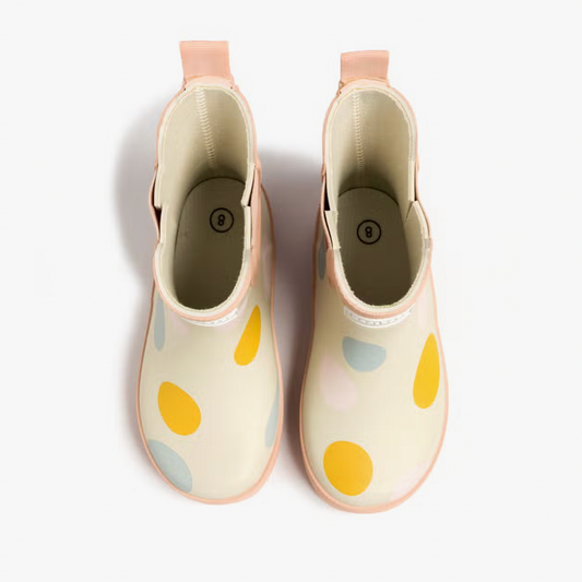Rainboot, Cream Gobble Dots - Magpies Paducah