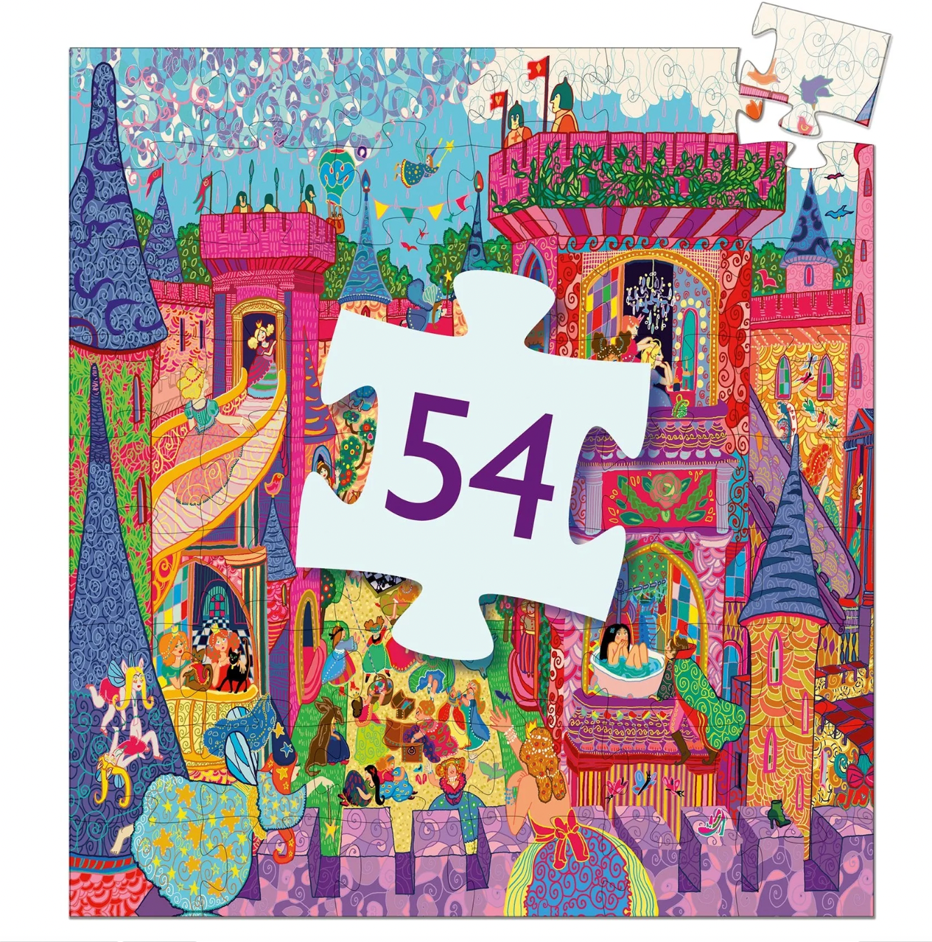 The Fairy Castle 54pc Silhouette Puzzle - Magpies Paducah