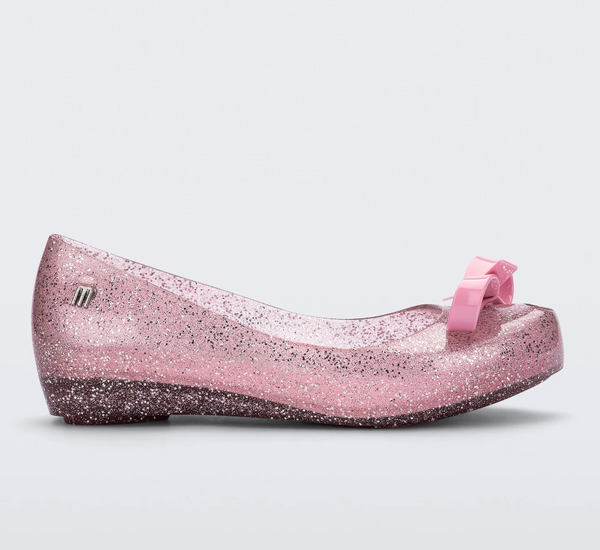 Ultragirl Bow Ballet Slipper, Glitter Pink - Magpies Paducah