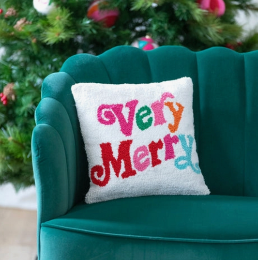 Very Merry Pillow - Magpies Paducah