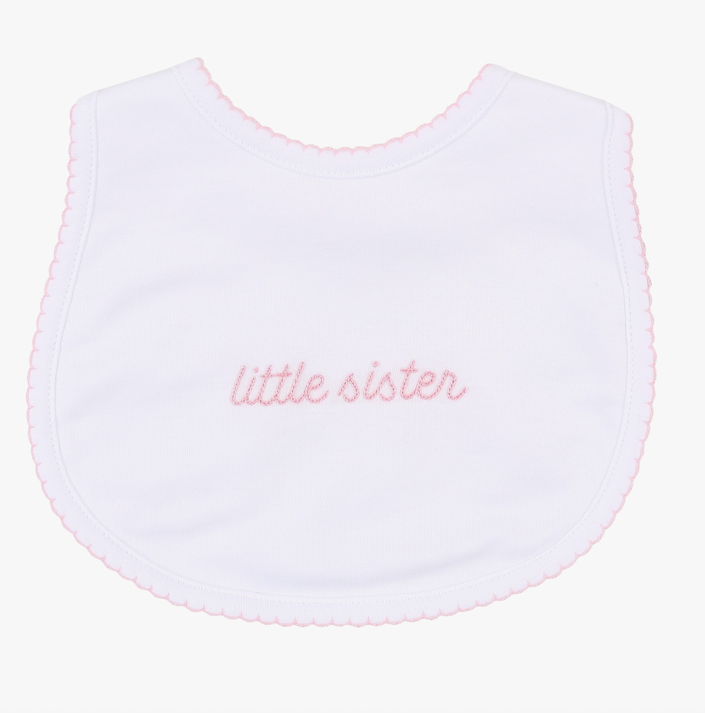 Little Sister Embroidered Bib - Magpies Paducah