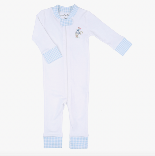 Vintage Cowboy Zip Coverall, Blue - Magpies Paducah