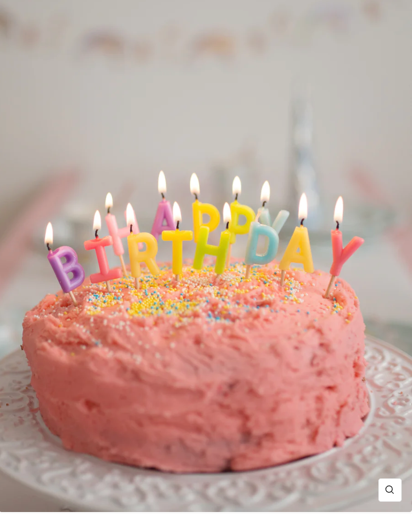 Happy Birthday Candles, Girl - Magpies Paducah