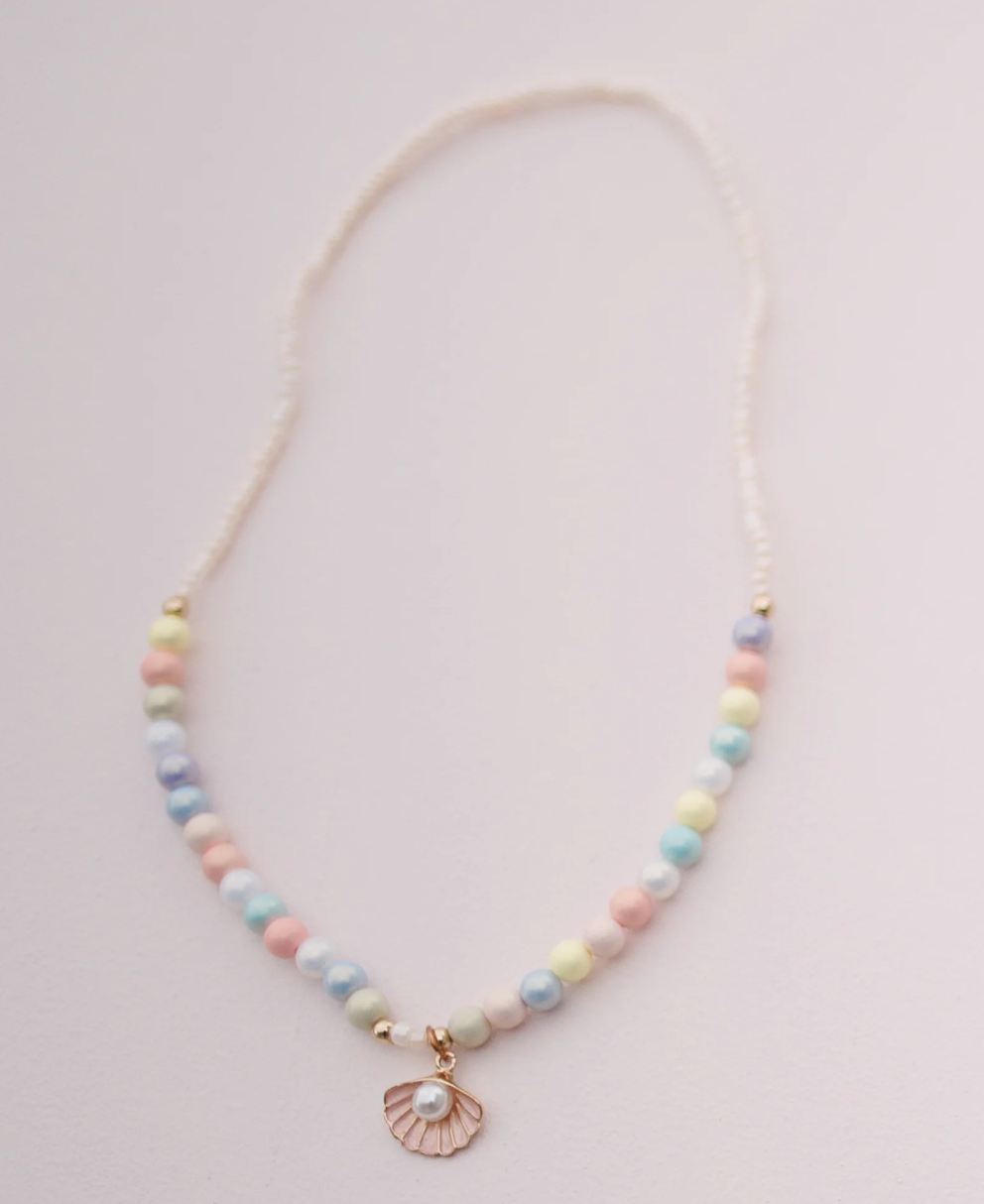 Boutique Pastel Shell Necklace - Magpies Paducah