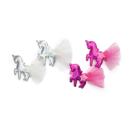 Iridescent Unicorn Hairclips (2 Colors!) - Magpies Paducah