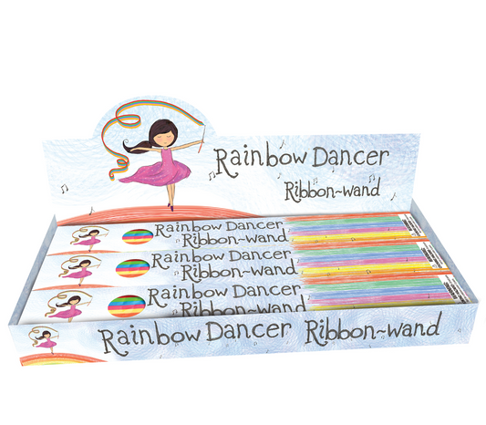 Rainbow Dancer Ribbon Wand - Magpies Paducah