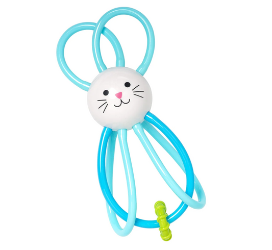 Zoo Winkel Bunny Teether, Blue - Magpies Paducah