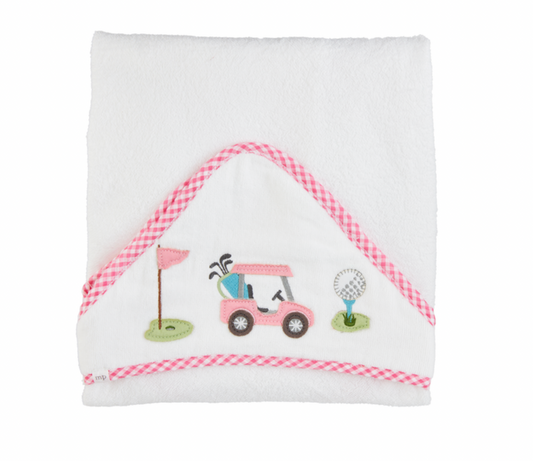 Hooded Towel, Pink Golf - Magpies Paducah