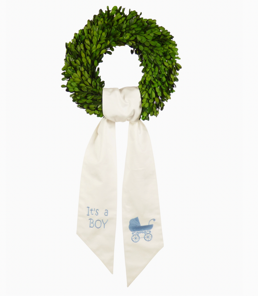 Wreath Sash, It's A Boy - Magpies Paducah
