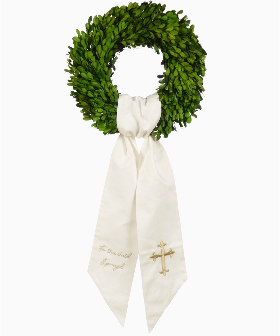 Wreath Sash, For This Child I Prayed - Magpies Paducah