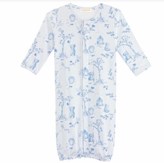 Blue Converter Gown, Toile de Jouy - Magpies Paducah