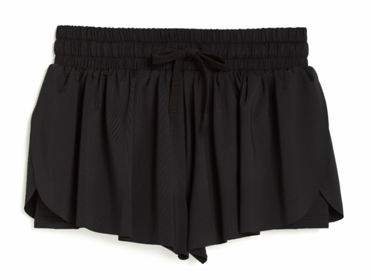 Women's Fly Away Shorts, Black - Magpies Paducah