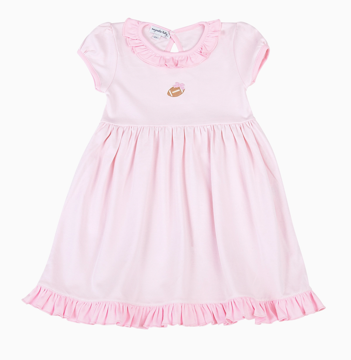 Darling Football Short Sleeve Dress, Pink - Magpies Paducah