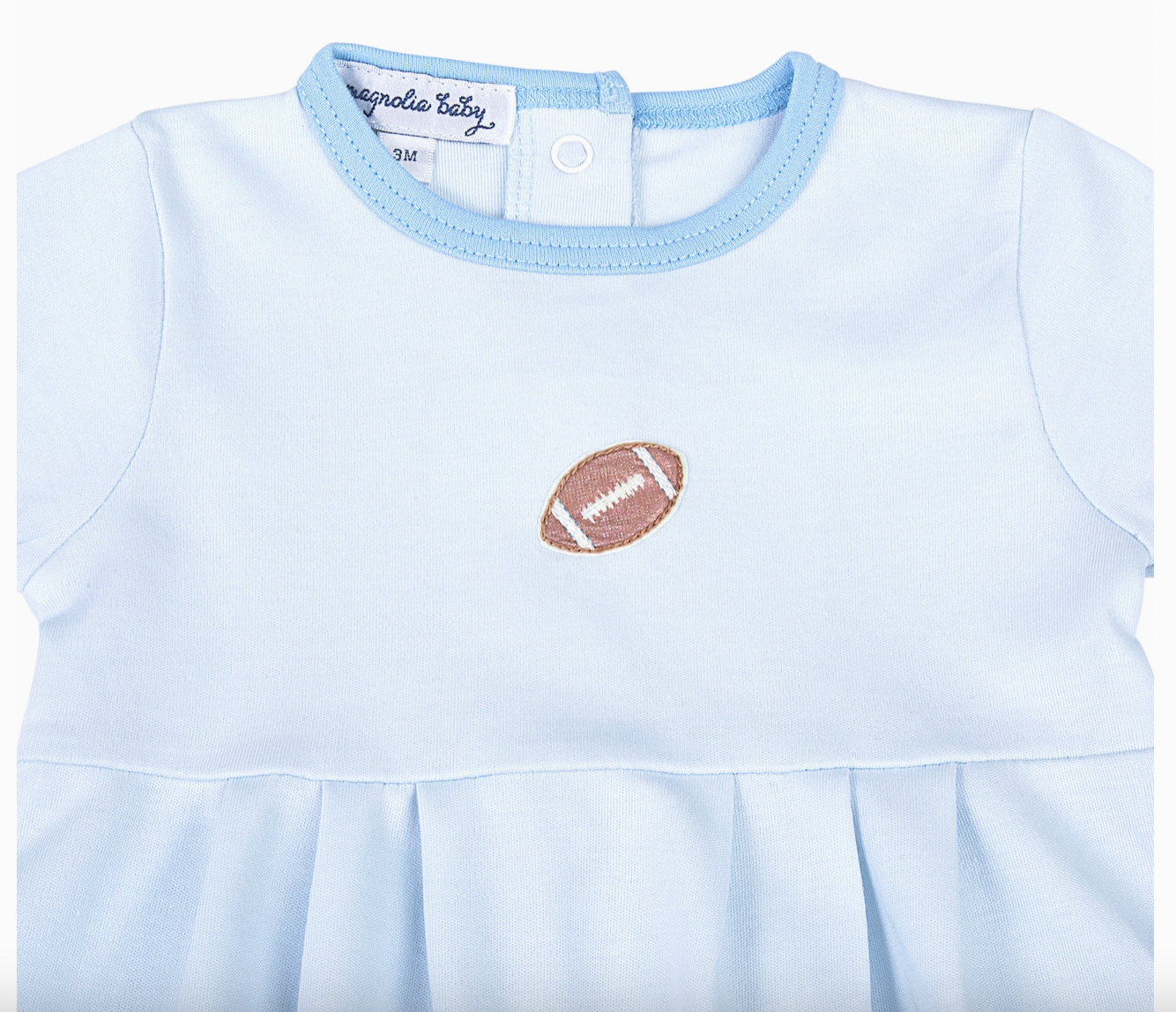 Darling Football Short Sleeve Bubble, Blue - Magpies Paducah