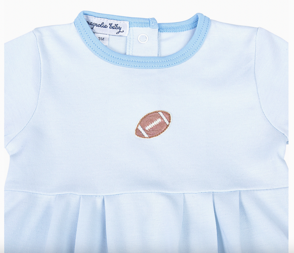 Darling Football Short Sleeve Bubble, Blue - Magpies Paducah