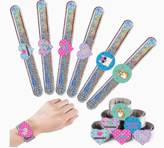 Glitter Slap Bracelets, Assorted Styles - Magpies Paducah