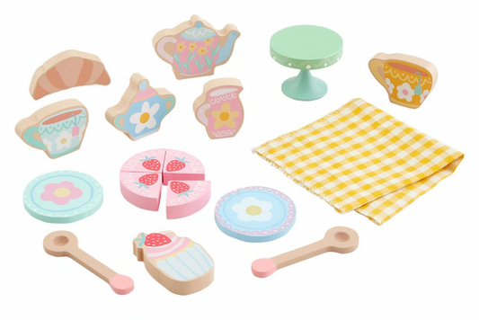 Wooden Toy Set, Tea Party