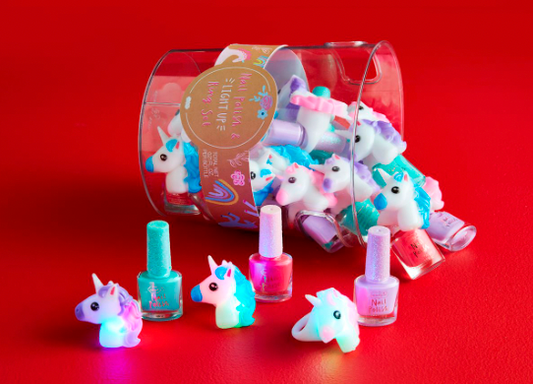 Unicorn Nail Polish & Ring Set, Assorted - Magpies Paducah