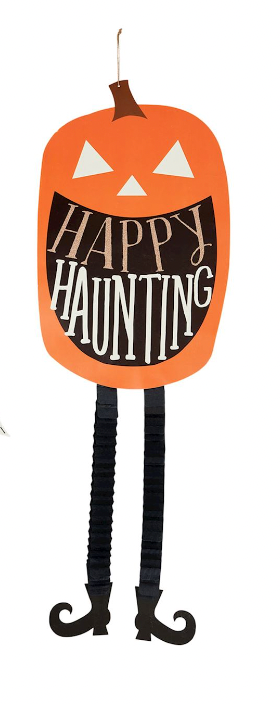 Halloween Dangle Leg Hangers, Jack-O-Lantern - Magpies Paducah
