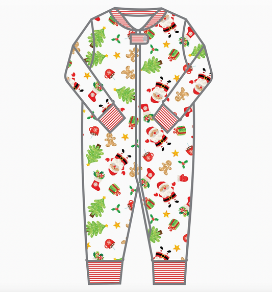 Jolly Holiday Zipper Pajamas