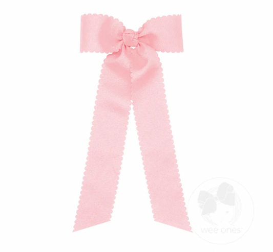 Medium Scalloped Bow with Tails (Assorted Colors!) - Magpies Paducah