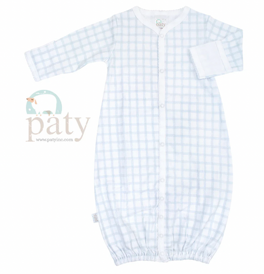 Pima Converter Gown, Blue Gingham - Magpies Paducah