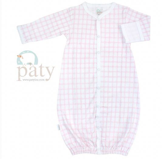 Pima Converter Gown, Pink Gingham - Magpies Paducah
