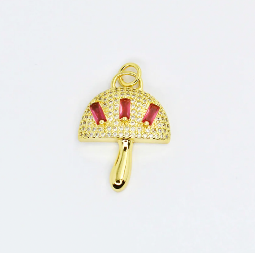 Glit Mushroom Charm