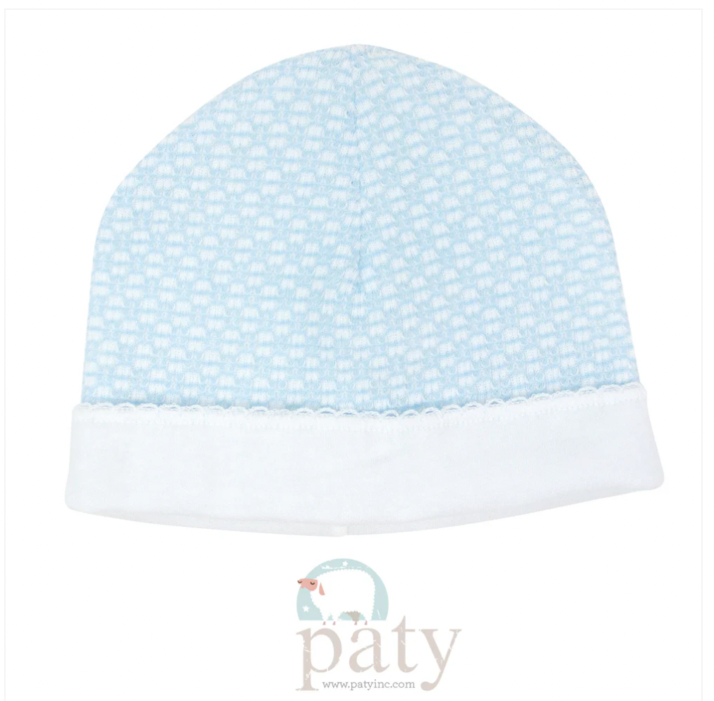 Lined Knit Saylor Cap, Blue