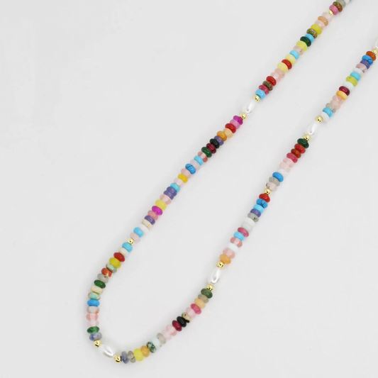 Dainty Macarena Gemstone Necklace