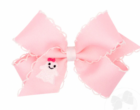 Medium Moonstitch Bow, Pink Ghost - Magpies Paducah