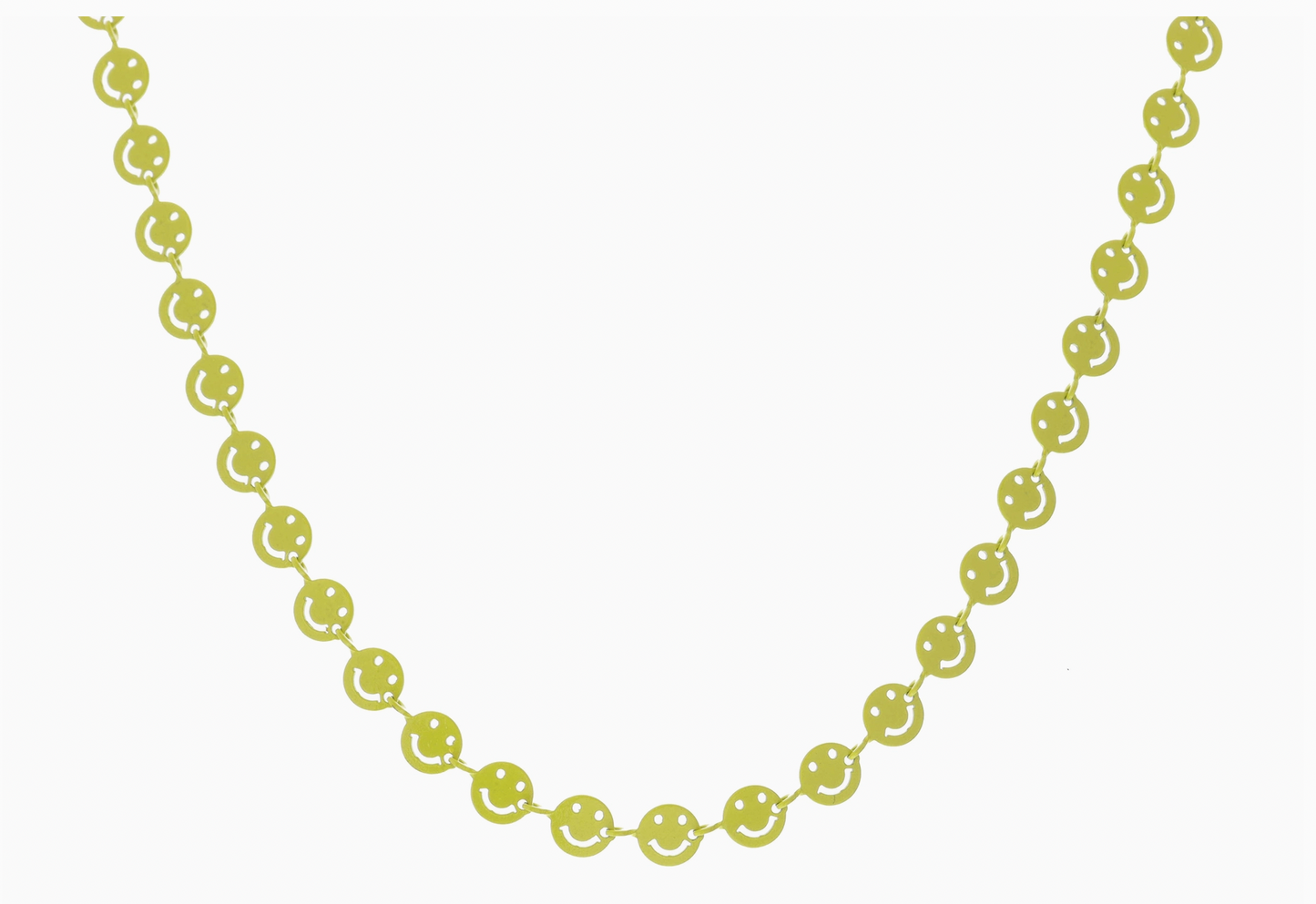 Smiley Faces Metal Necklace