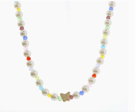 Butterfly Pearl Necklace - Magpies Paducah
