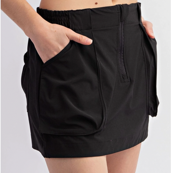 Breezy Skort Set, Black