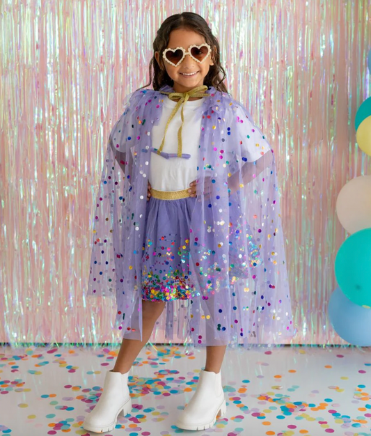 Lavender Confetti Cape