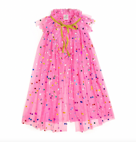 Raspberry Confetti Cape