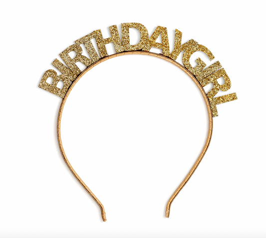 Gold Birthday Girl Headband - Magpies Paducah