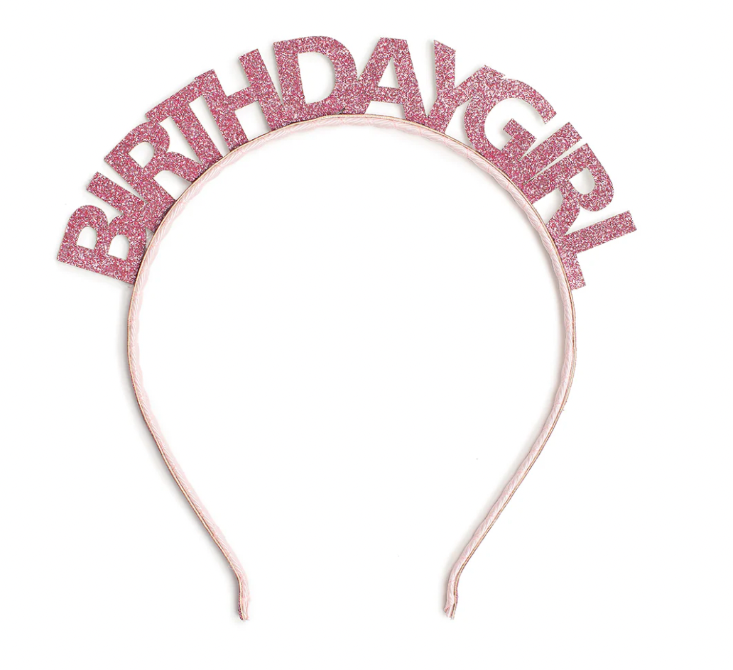 Pink Birthday Girl Headband