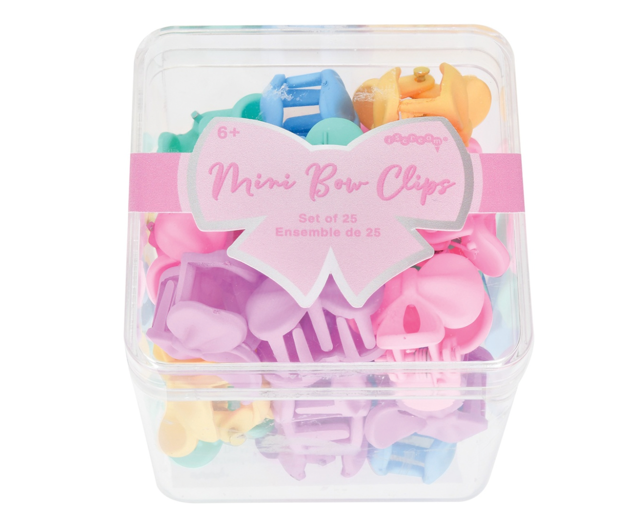 Mini Bows Hair Clips Set