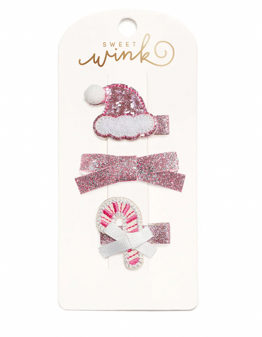 Pink Christmas Clip Set - Magpies Paducah