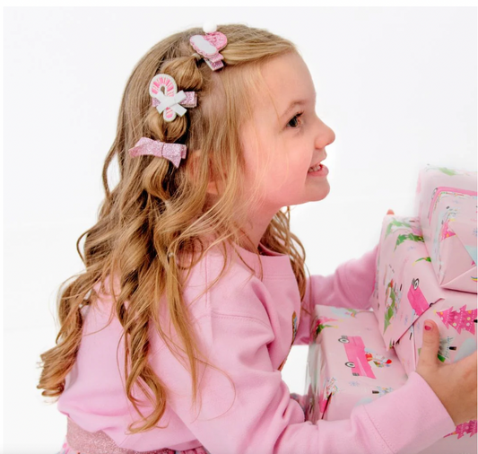 Pink Christmas Clip Set - Magpies Paducah