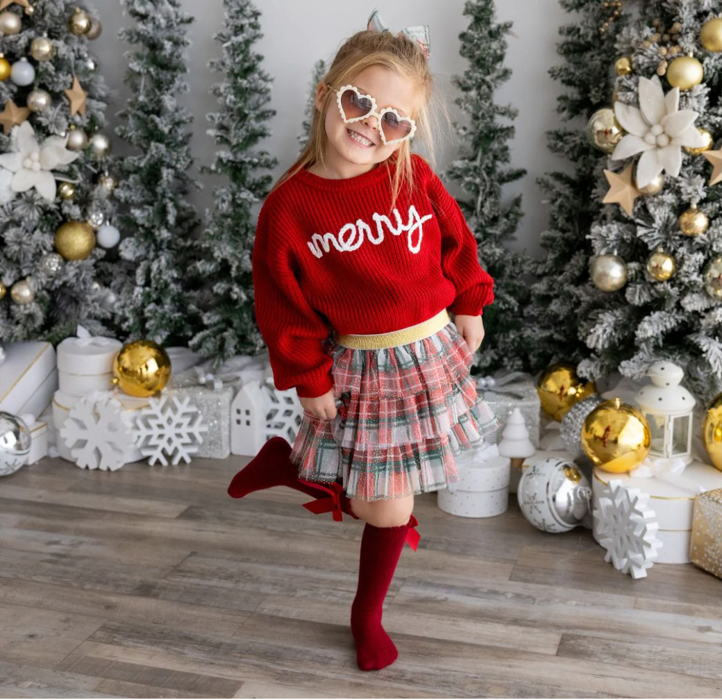 Christmas Plaid Tutu | 6-8y