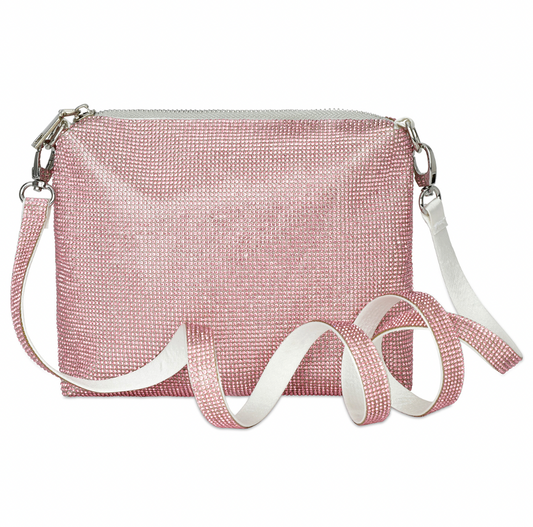 Rose Crystal Cross Body Bag