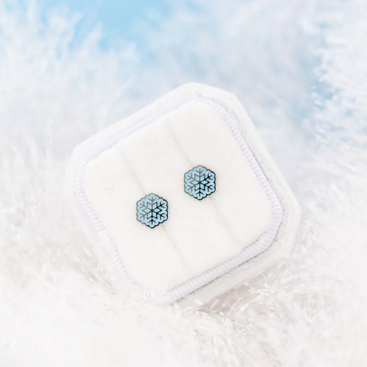 Snowflake Stud Earrings