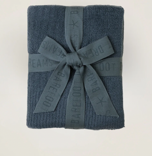 CozyChicLite Ribbed Baby Blanket, Smokey Blue - Magpies Paducah