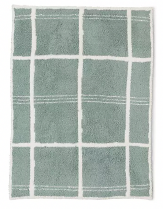 CC Grid Plaid Stroller Blanket, Sage Green - Magpies Paducah