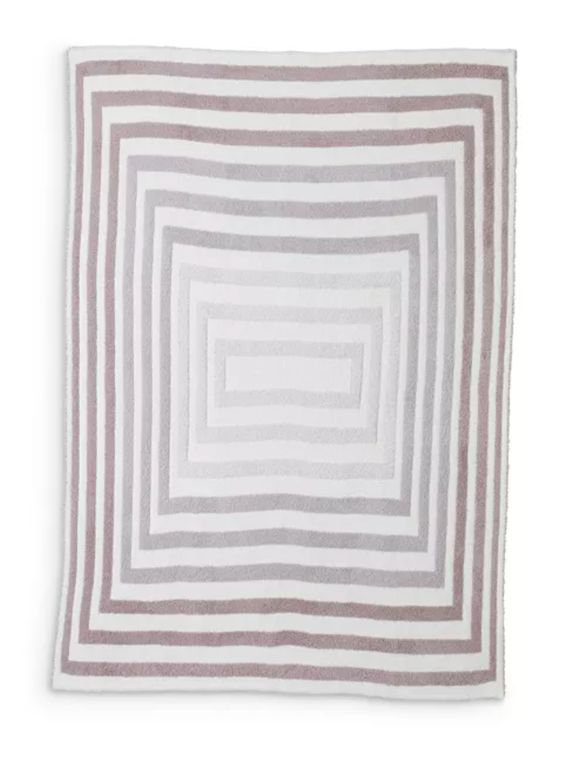 Cozychic Prismatic Throw Blanket, Taupe