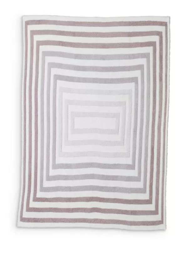 Cozychic Prismatic Throw Blanket, Taupe