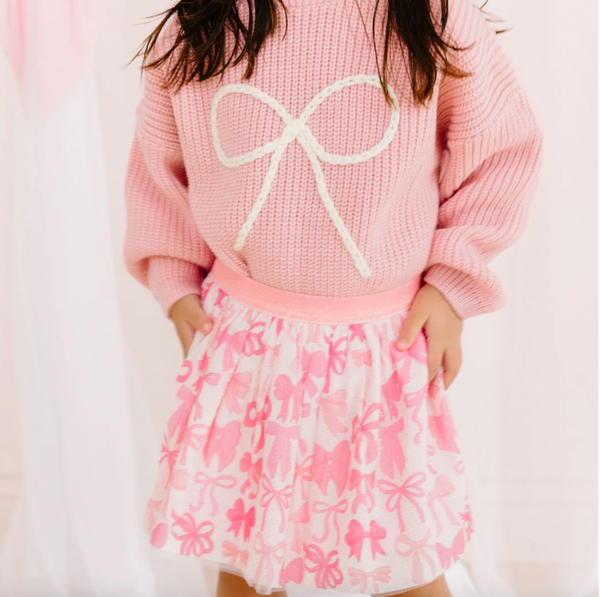 Bow Yarn Knit Sweater